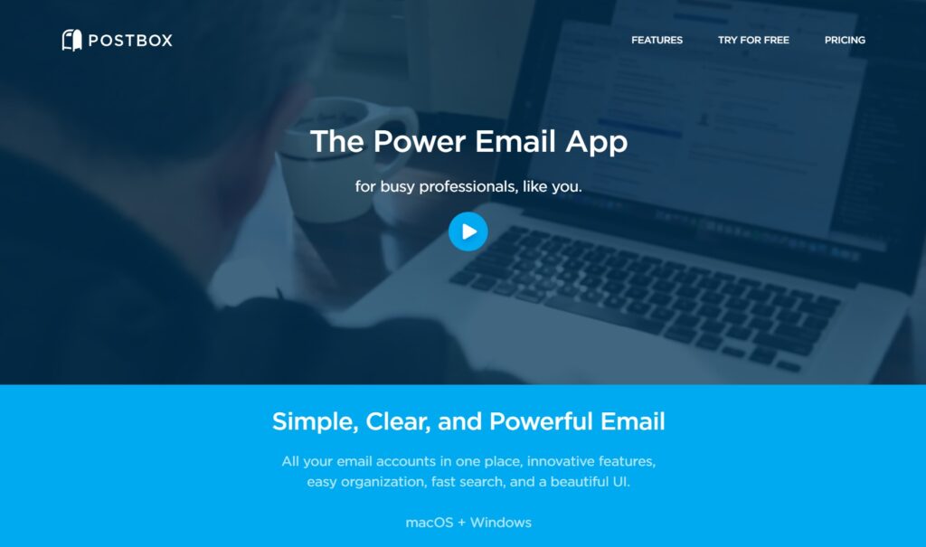 Postbox homepage