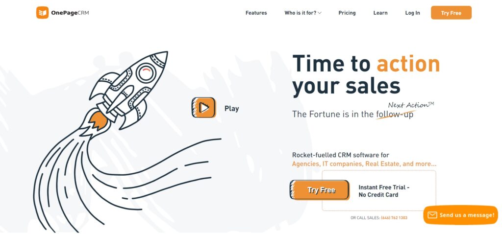 onepagecrm-homepage OnePageCRM homepage
