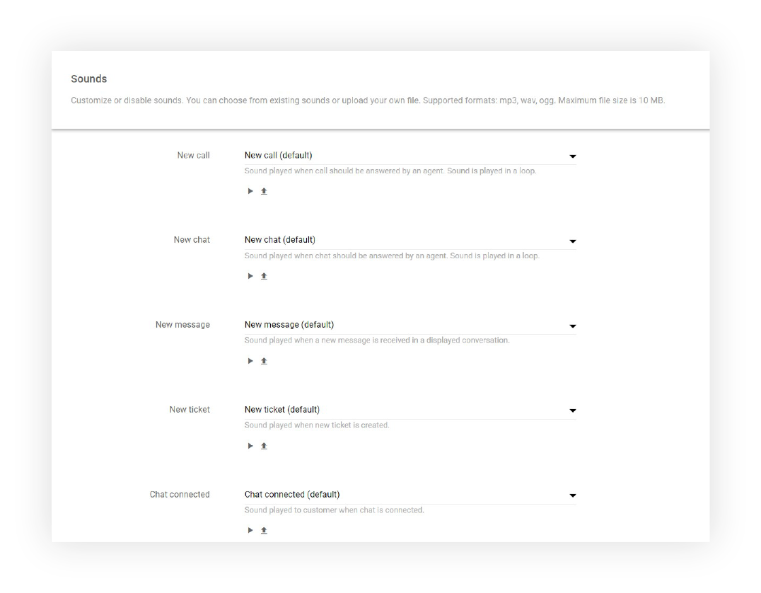 Sounds-configuration-LiveAgent
